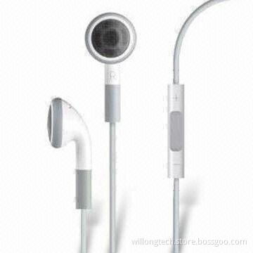 Cases For Apple's iPhone/Earphones with Mini Microphone, Volume Control and Shutoff Phone Functions